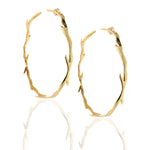 Wanderlust Large Hoop Earrings Hoop Earrings Yakira Rona