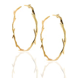 Wanderlust Large Hoop Earrings Hoop Earrings Yakira Rona