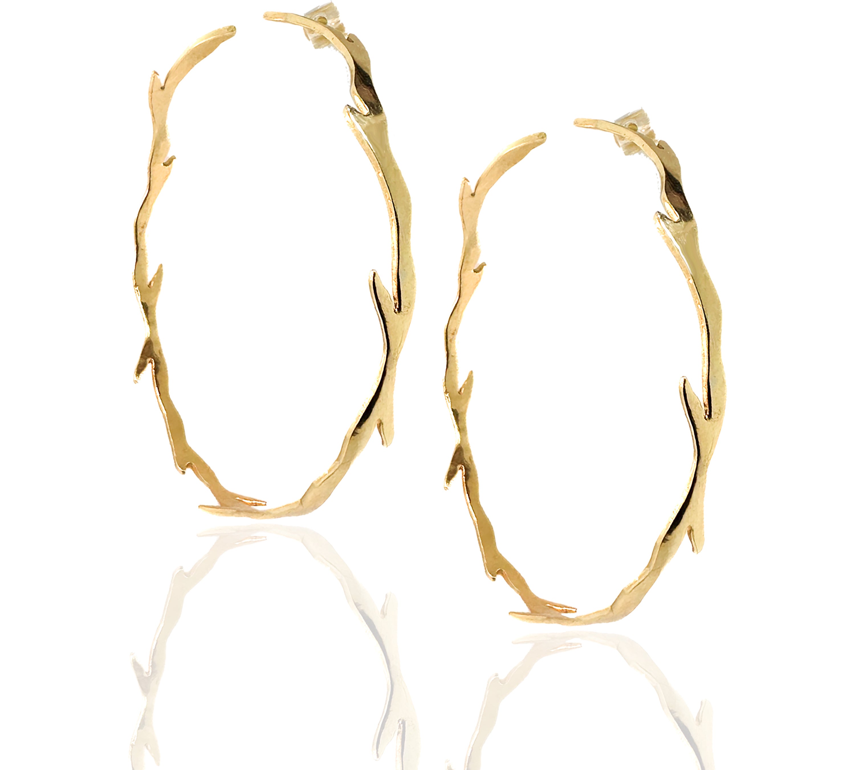 Wanderlust Large Hoop Earrings Hoop Earrings Yakira Rona