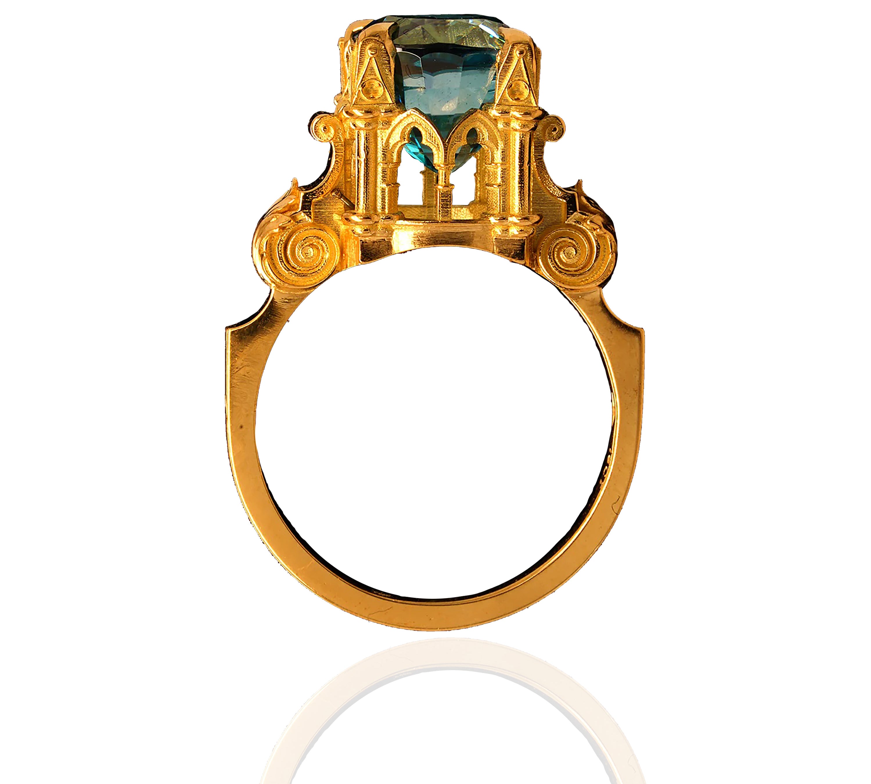 Spendour Santum Ring Statement Ring Metal Couture