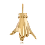 Shaka LadyFinger Charm with Diamond Ring Charm Maura Green   