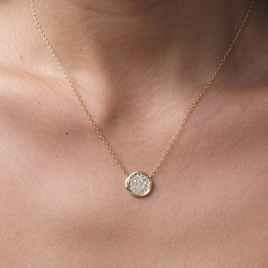 Diamond Willow Necklace Pendant Elisabeth Bell Jewelry   