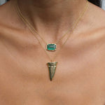 Large Mako Tooth Necklace Pendant Elisabeth Bell Jewelry   
