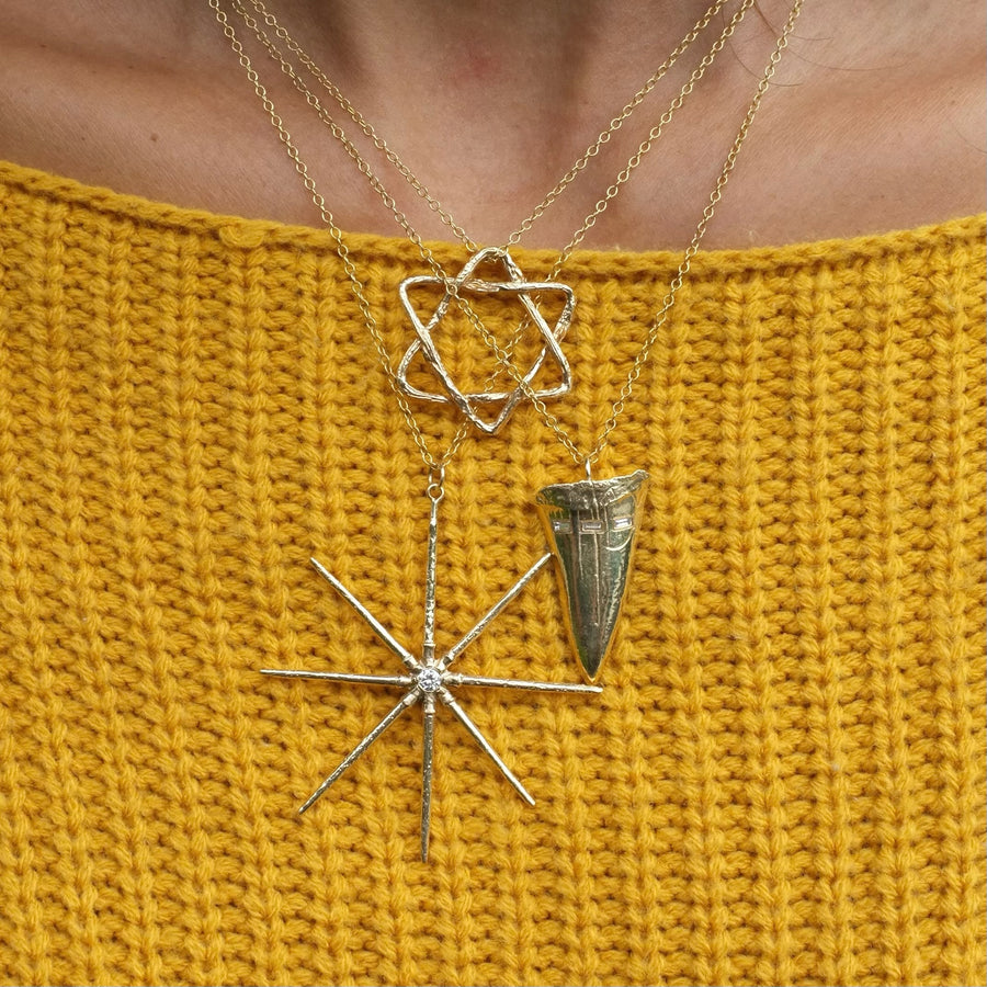 Sea Star Necklace Pendant Elisabeth Bell Jewelry   