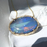 Storm Opal Necklace Pendant Elisabeth Bell Jewelry   