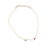 Crista's Cloud with Ruby Heart Charm Necklace The Finest Stack