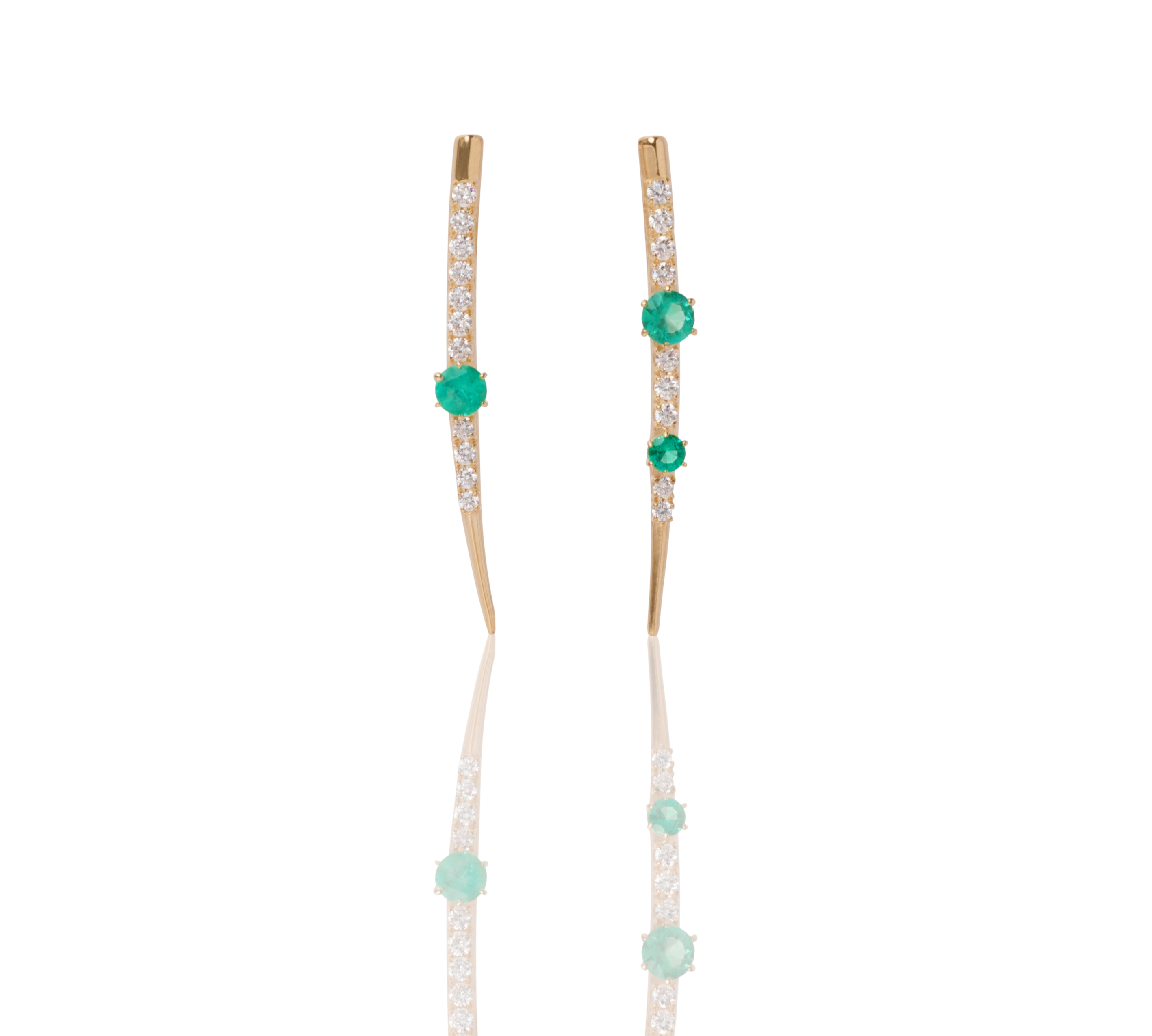 Drop of Dew Emerald Earrings Drop Earrings Fiore Wylde   