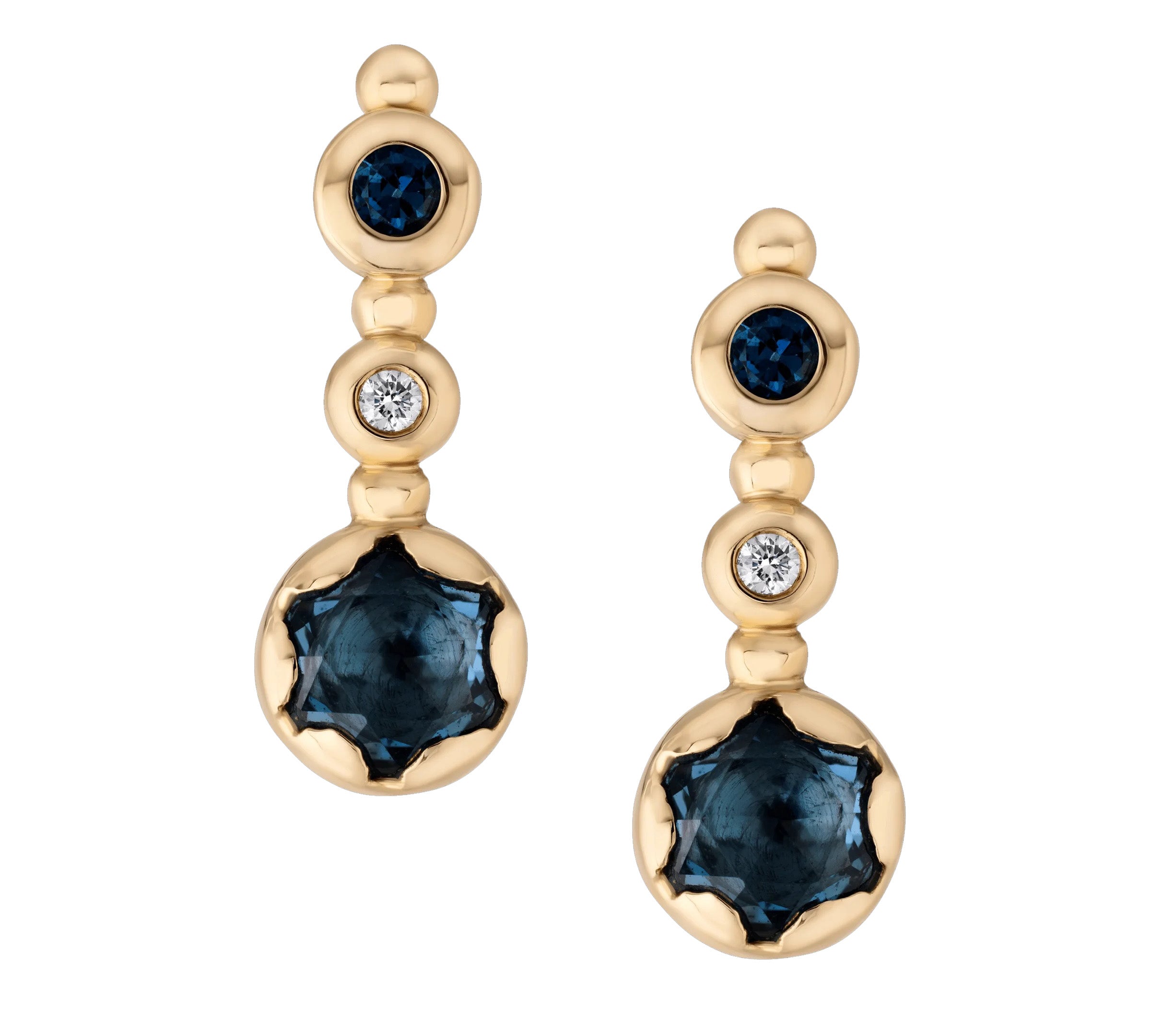 Elixir Hidden Star Long Studs Drop Earrings Svetlana Lazar