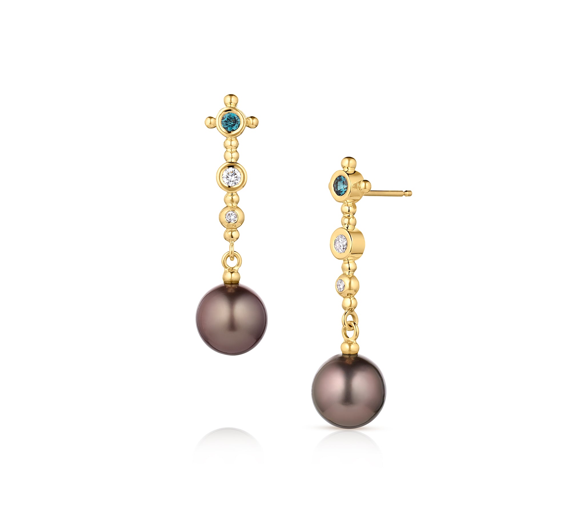 Pearl Scepter Earrings Earrings Svetlana Lazar   