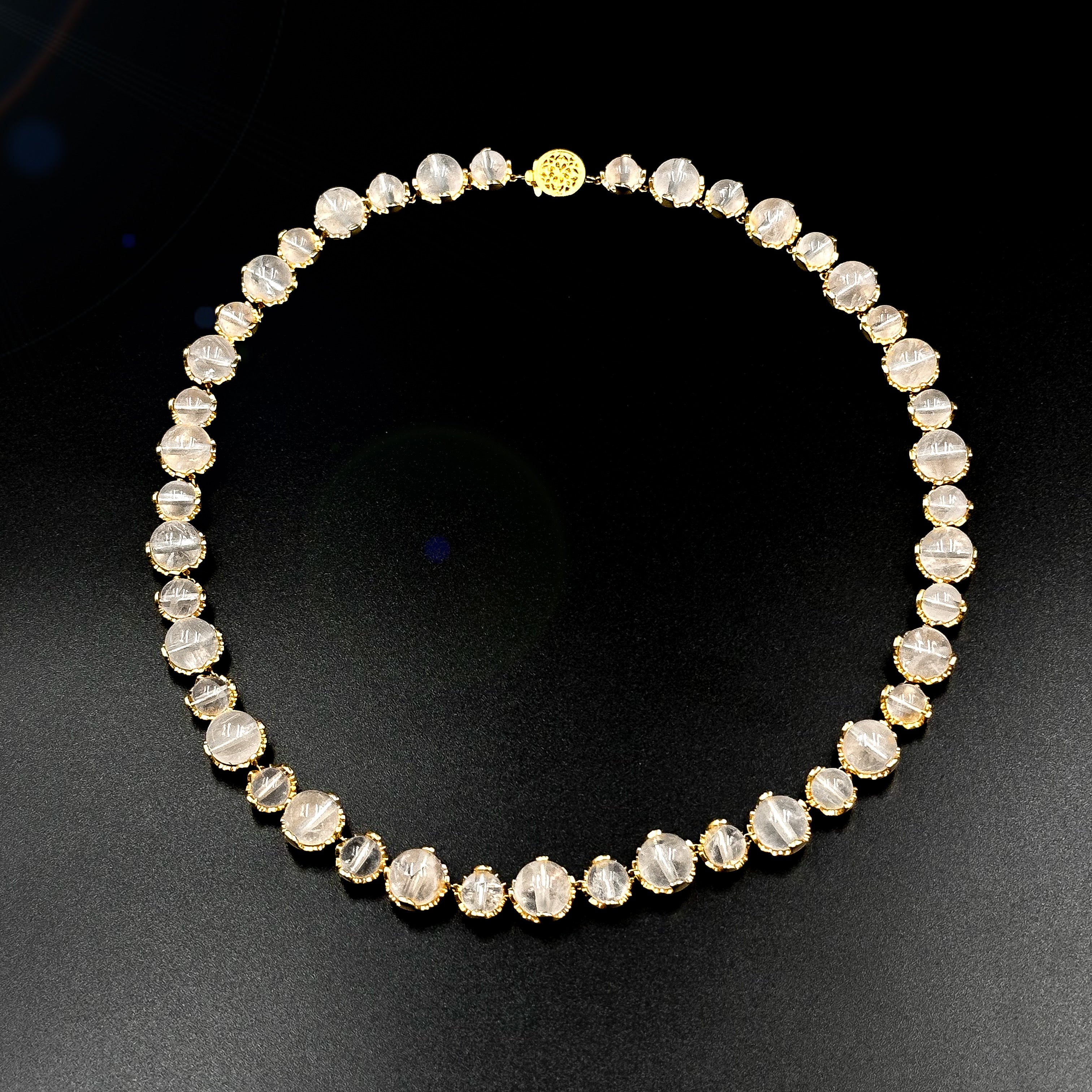Quartz Dew Drop Tennis Necklace, Sterling Silver Tennis Necklace MAE + LANG