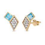 Lumiere Studs Stud Earrings RITA Fine Jewelry Topaz  