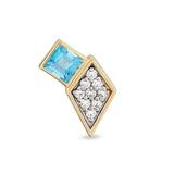 Lumiere Studs Stud Earrings RITA Fine Jewelry Topaz Right 