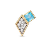 Lumiere Studs Stud Earrings RITA Fine Jewelry Topaz Left 