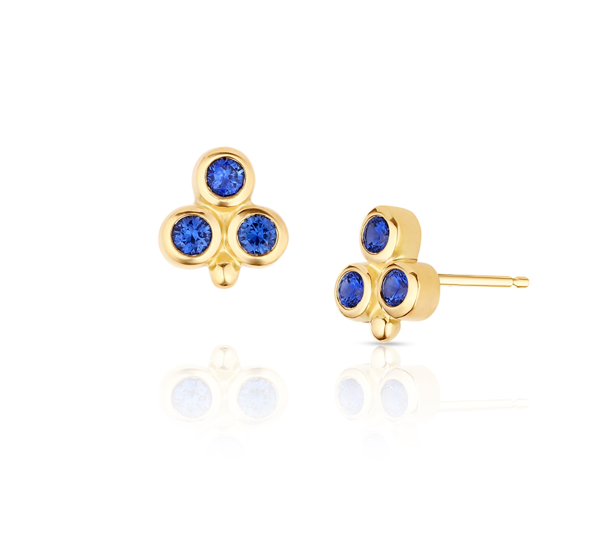 Trio Cluster Studs Stud Earrings Svetlana Lazar   