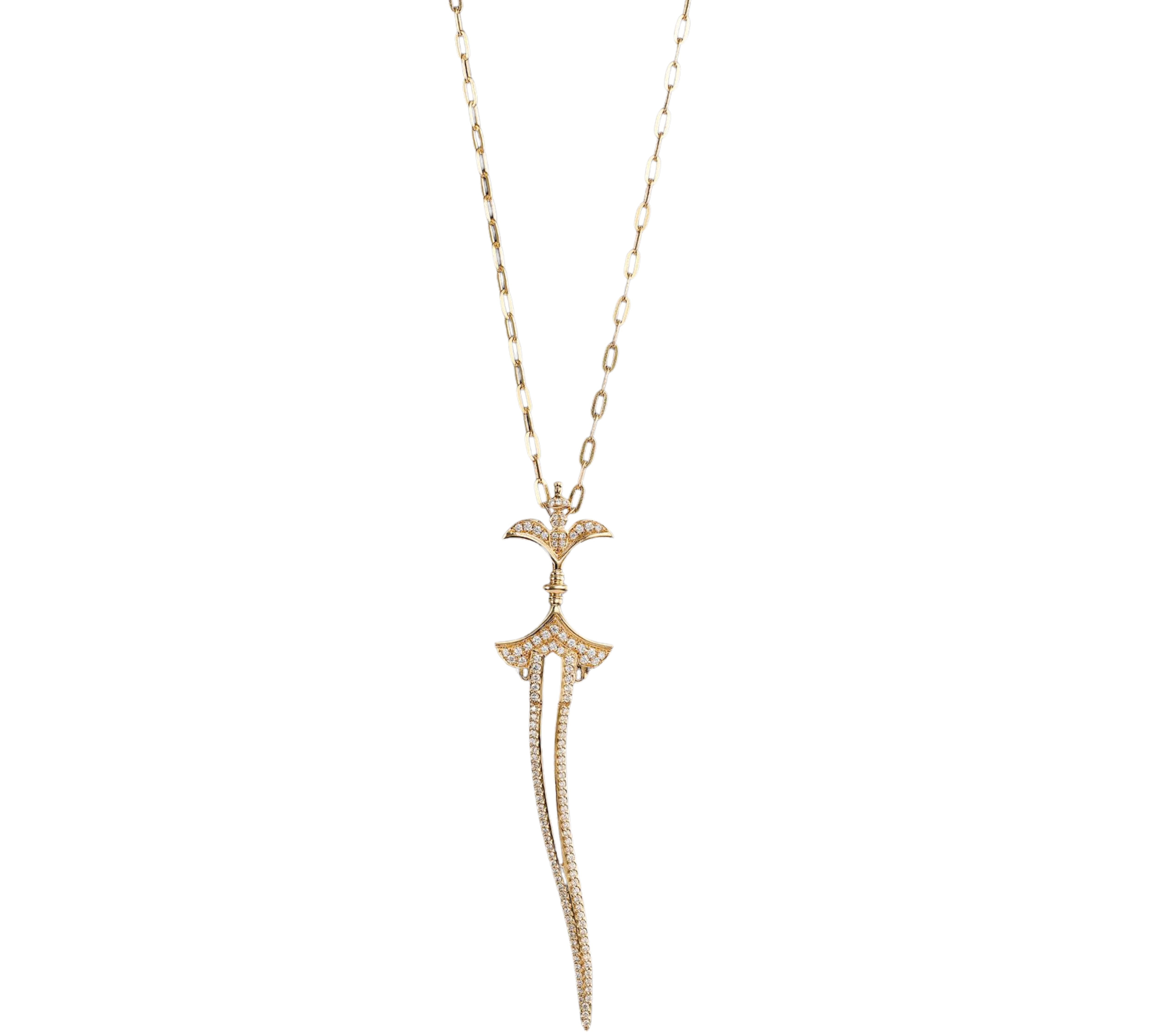 Diamond Dagger Necklace Pendant Hanut Singh   