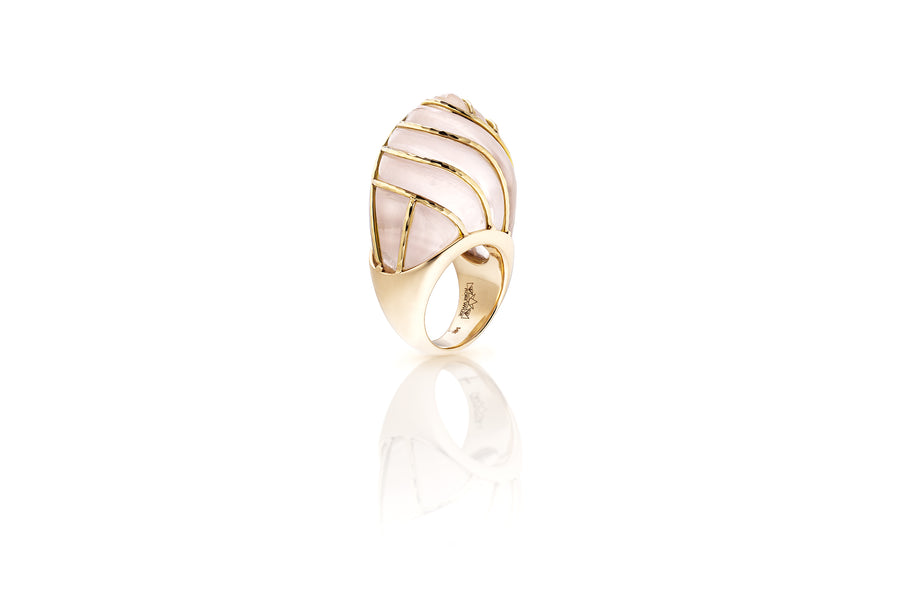 Carved Cloud Ring Statement Fiore Wylde   