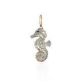 Seahorse Charm Charm Maura Green White Mother of Pearl  