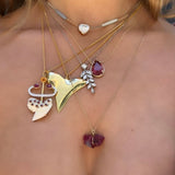 Gold Shark Tooth Necklace Pendant Necklace Hanut Singh