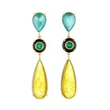 Tourmaline Onyx Drop Earrings Drop Earrings Guita M   