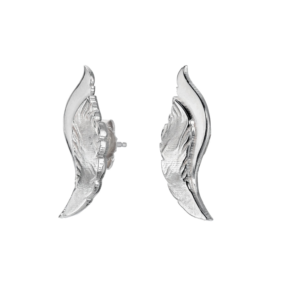 Plume Angel Wing Earrings Studs Gintare   