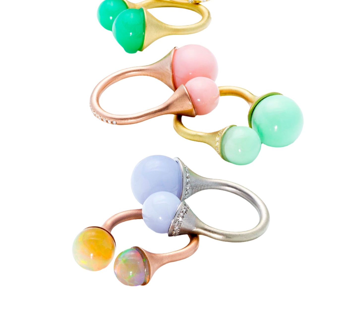 Double-Tip Opal Ring Rings Guita M   