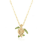 Turtle Pendant - Brooch Pendant Necklace Goshwara