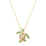 Turtle Pendant - Brooch Pendant Necklace Goshwara