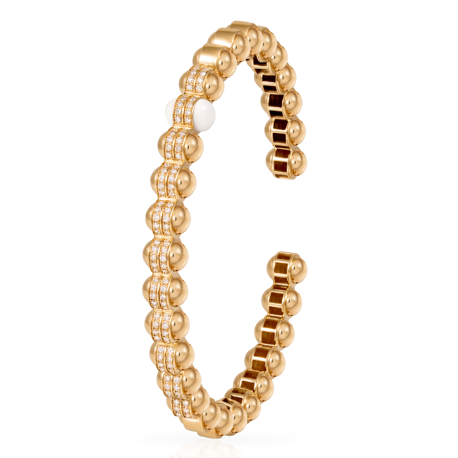 Hydrogen Gold Diamond Bangle, Size Two Bangle Latelier Nawbar   