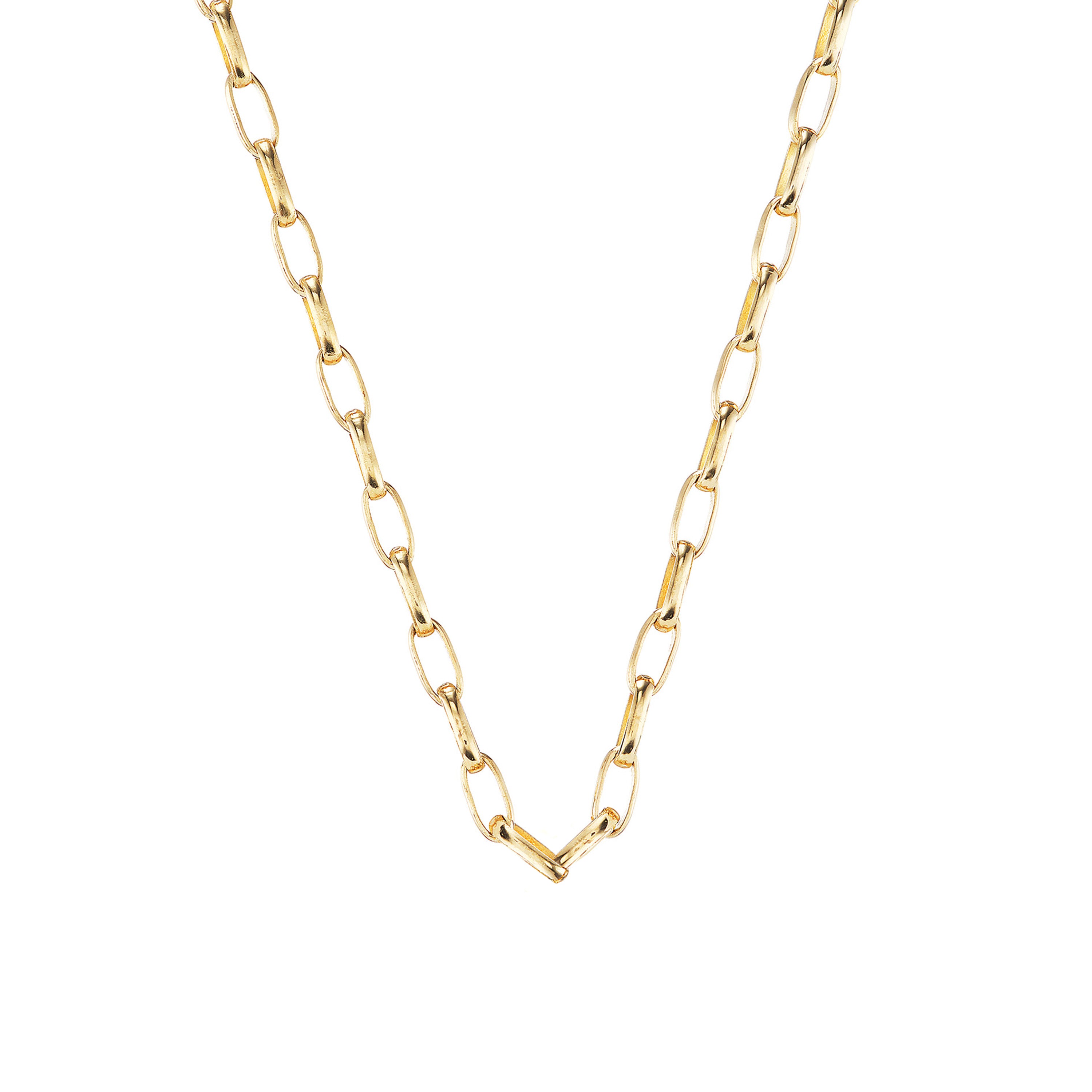 Gold Link Chain Chain Necklace Akaila Reid   