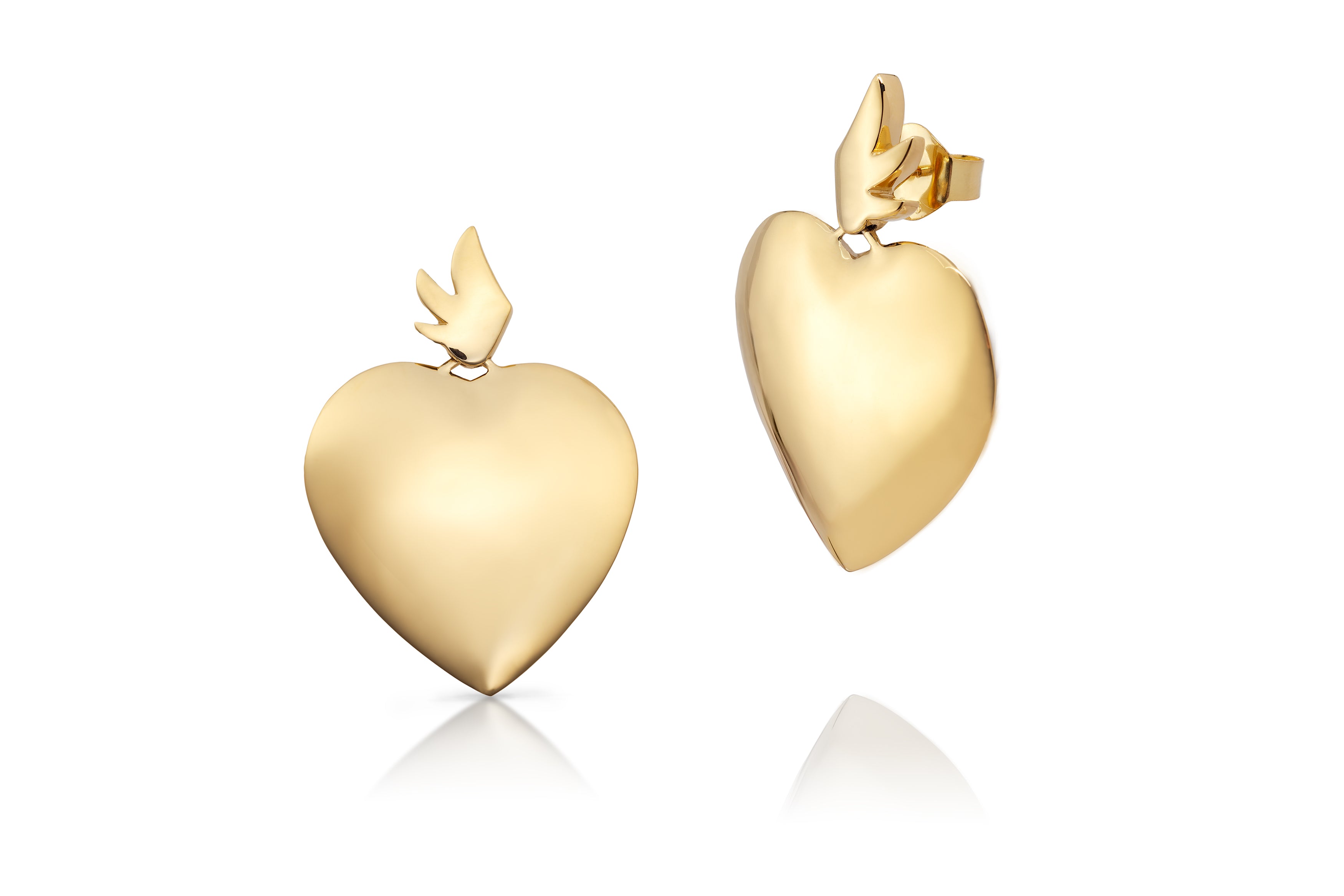 Sacred Heart Earrings Statement Earrings Fiore Wylde   
