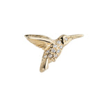 Hummingbird Earring with Diamonds Earrings Le Depot Dore   