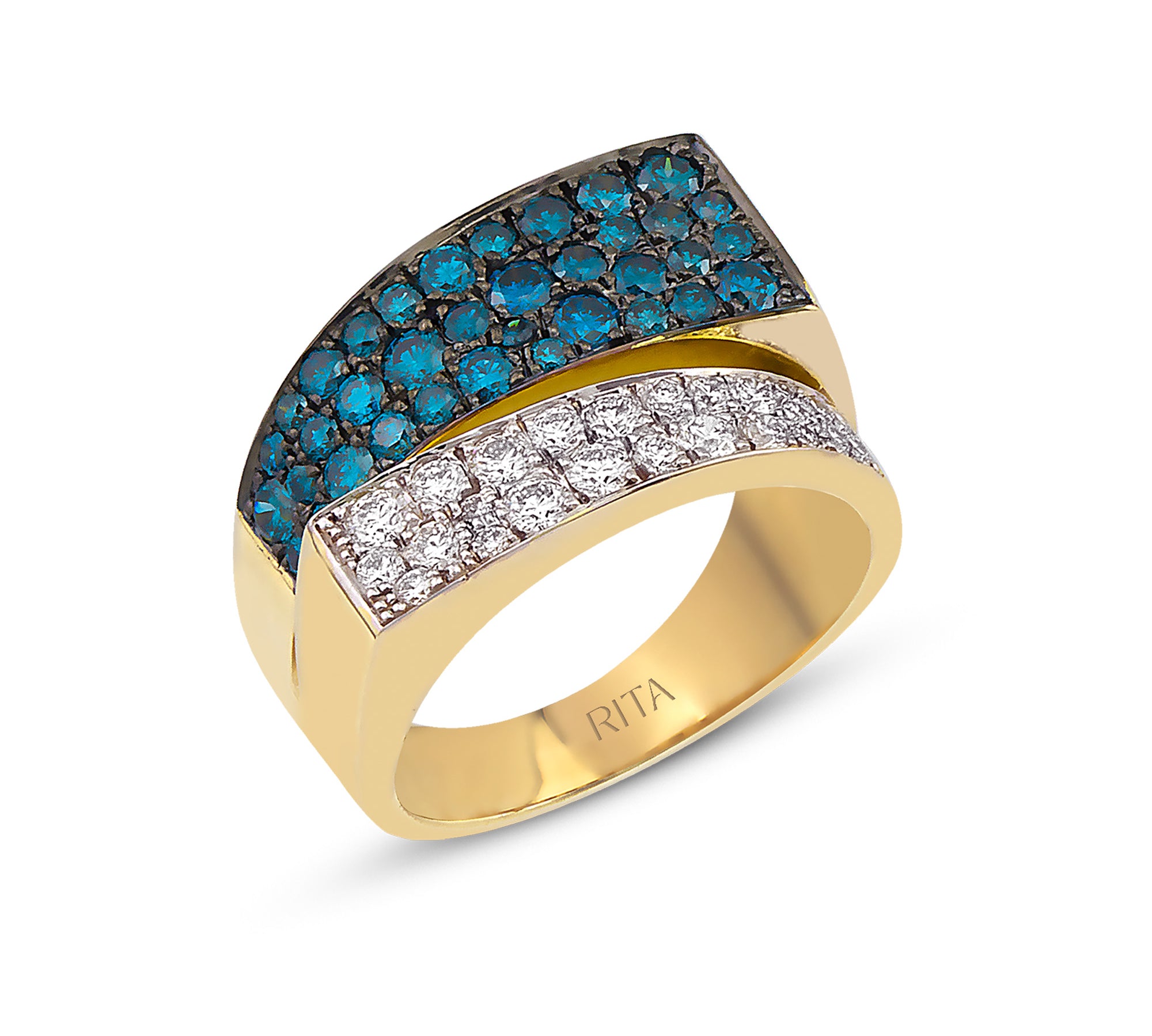 Sorella Ring Rings RITA Fine Jewelry Blue Diamond  