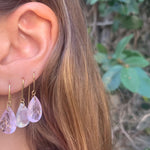 Drip Drop Earrings, Morganite Drop Earrings Amy Gregg Jewelry   