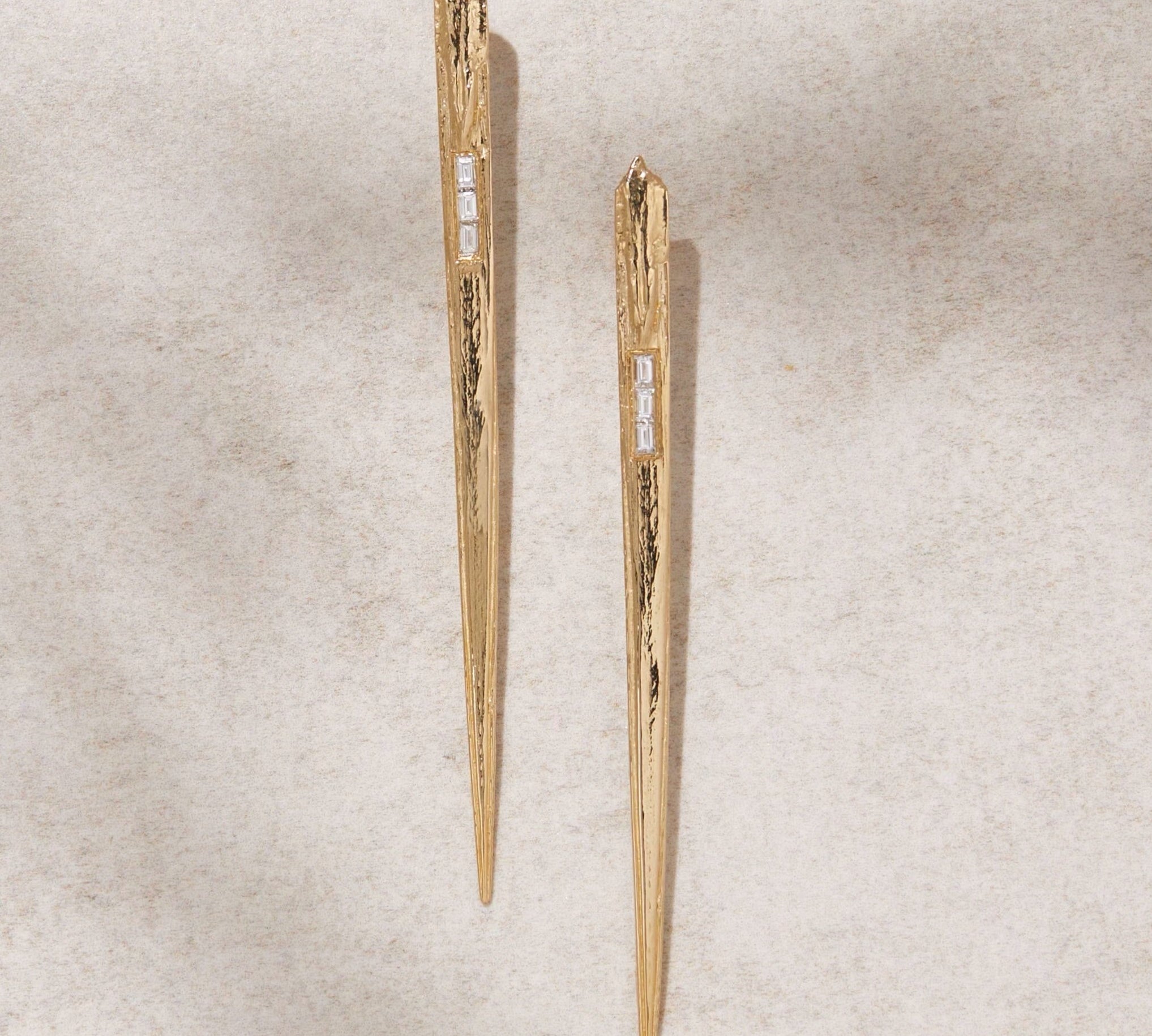 Stingray Diamond Earrings Drop Earrings Elisabeth Bell Jewelry   