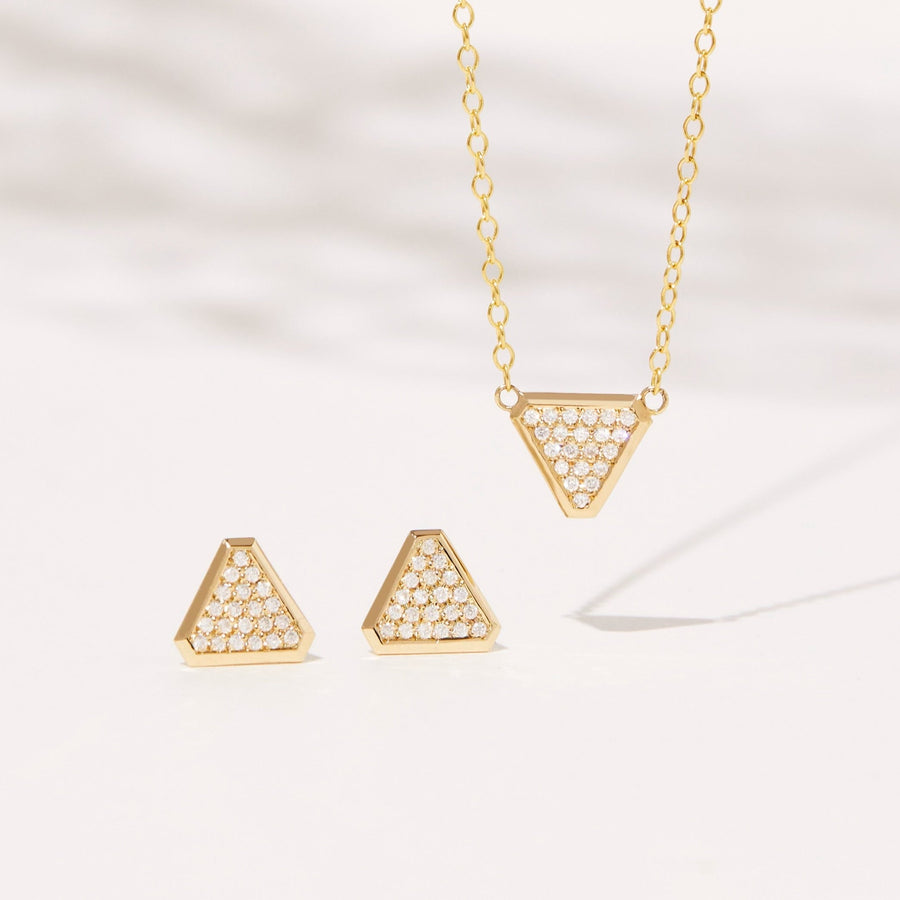 Diamond Benitoite Necklace Pendant Elisabeth Bell Jewelry   