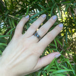 Crescent Moonstone Ring Statement Ring Sale   