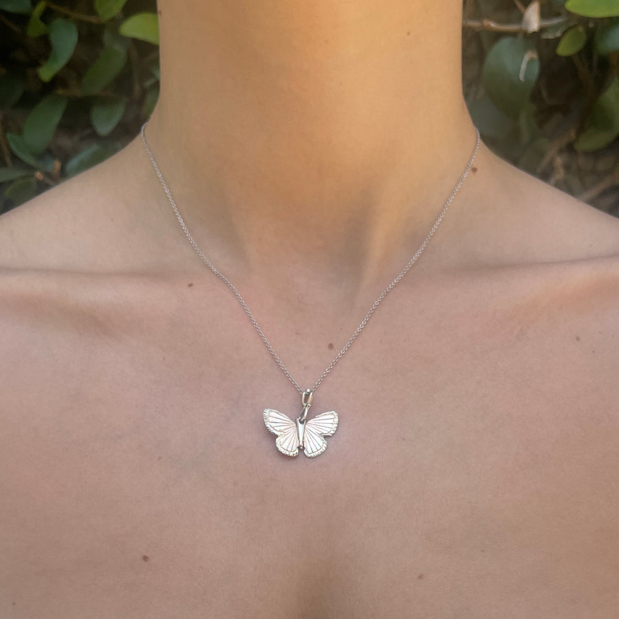 Palos Verde Butterfly Necklace Pendant James Banks Design   