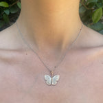 Palos Verde Butterfly Necklace Pendant James Banks Design Diamonds  