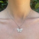 Palos Verde Butterfly Necklace Pendant James Banks Design Diamonds  