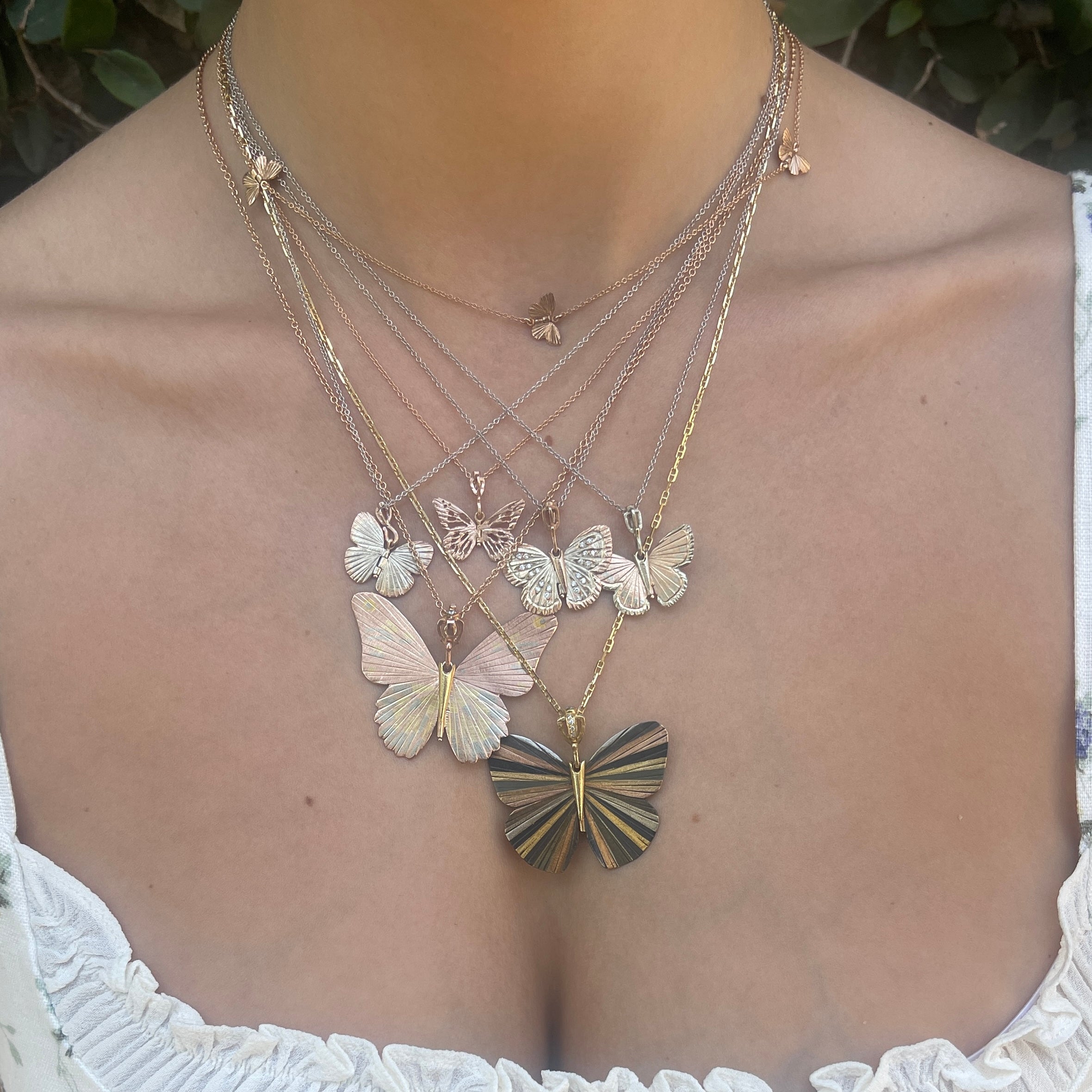 Palos Verde Butterfly Necklace Pendant James Banks Design   