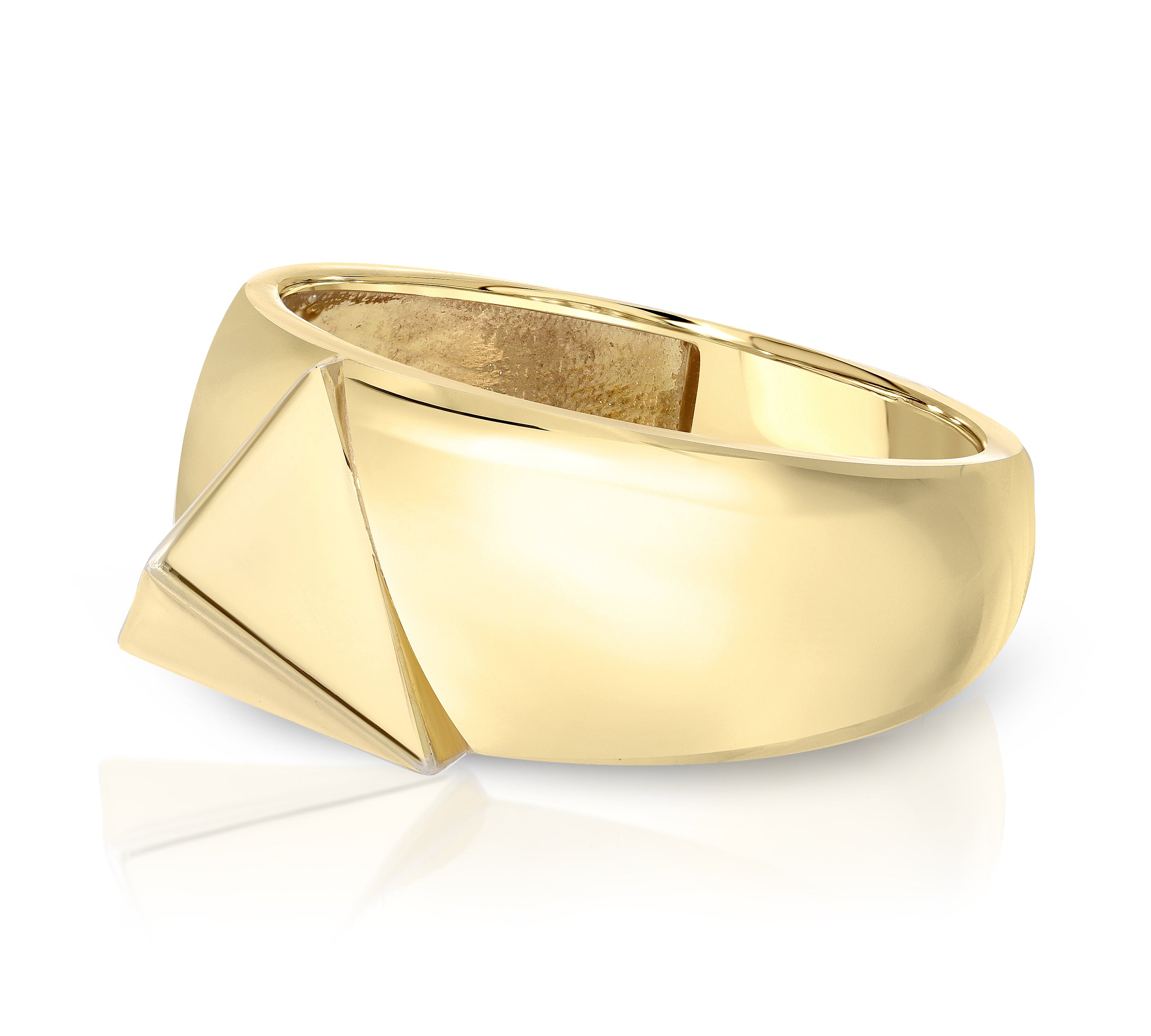 Trilogy Ring, Plated Ring MAE + LANG 6 Yellow Gold