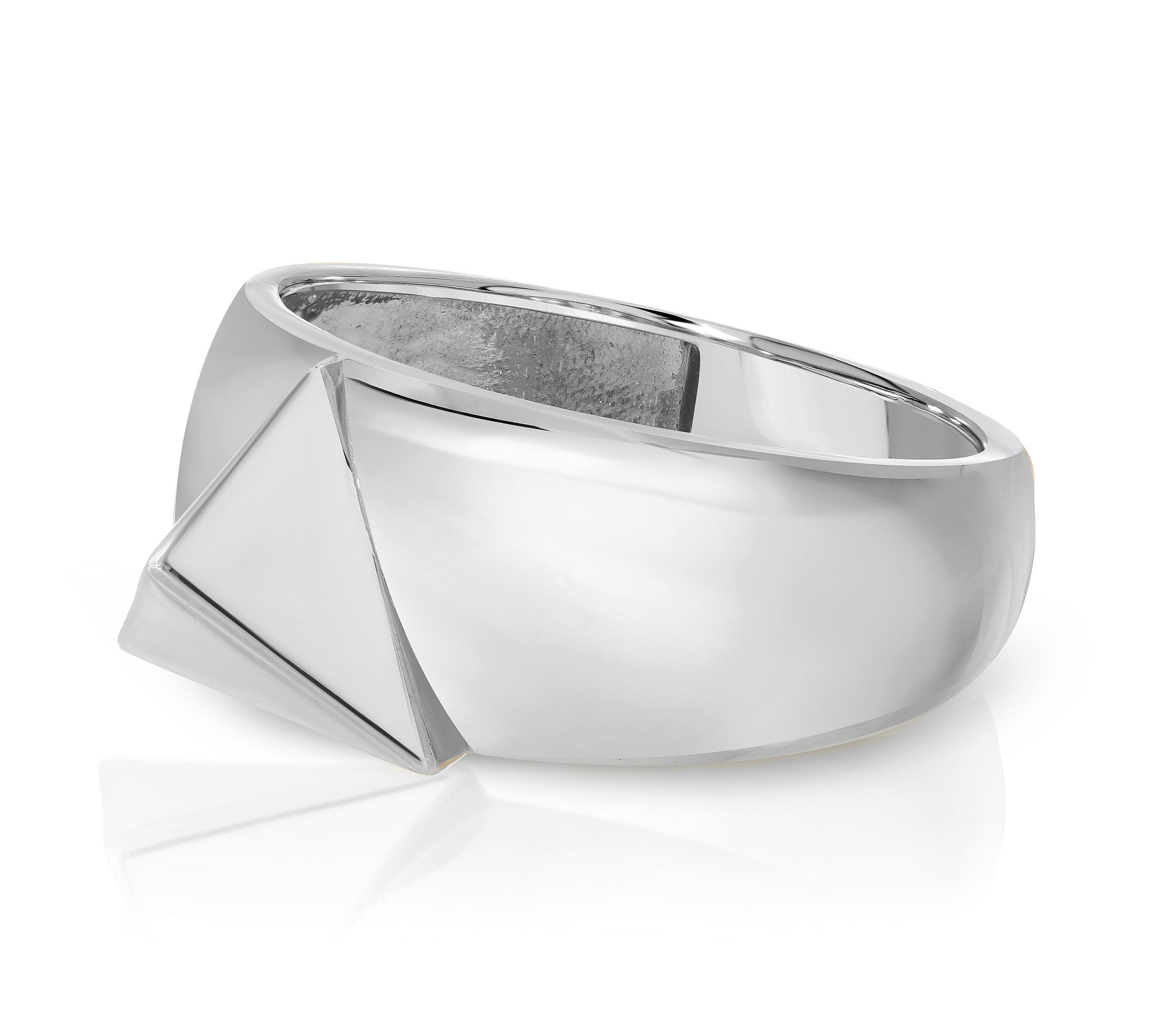 Trilogy Ring, Plated Ring MAE + LANG 6 White Gold 