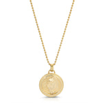 Lioness Coin Necklace, Medium Necklaces MAE + LANG 16 inch  