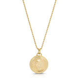 Lioness Coin Necklace, Medium Necklaces MAE + LANG 16 inch  