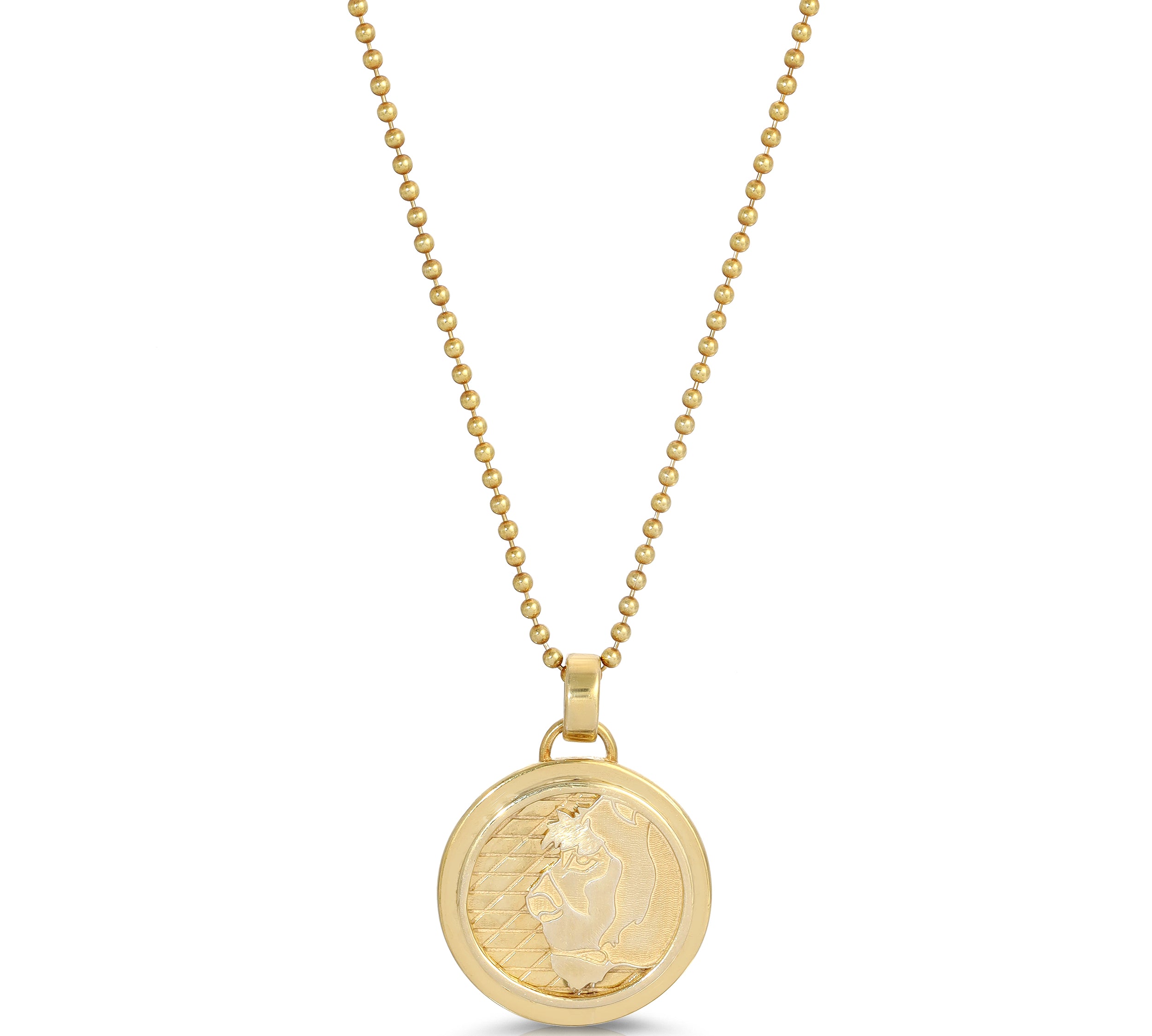 Lioness Coin Necklace, Medium Necklaces MAE + LANG 16 inch  