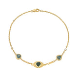 Sapphire Gaze Bracelet Chain Bracelet Christina Magdolna Jewelry   
