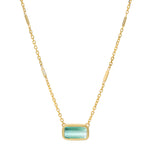 Oasis Necklace in Blue Tourmaline Pendant Christina Magdolna Jewelry   