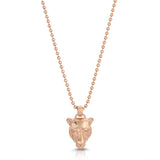 Lioness Charm Necklace, Plated Necklaces MAE + LANG 16 inch Ball Chain Rose gold