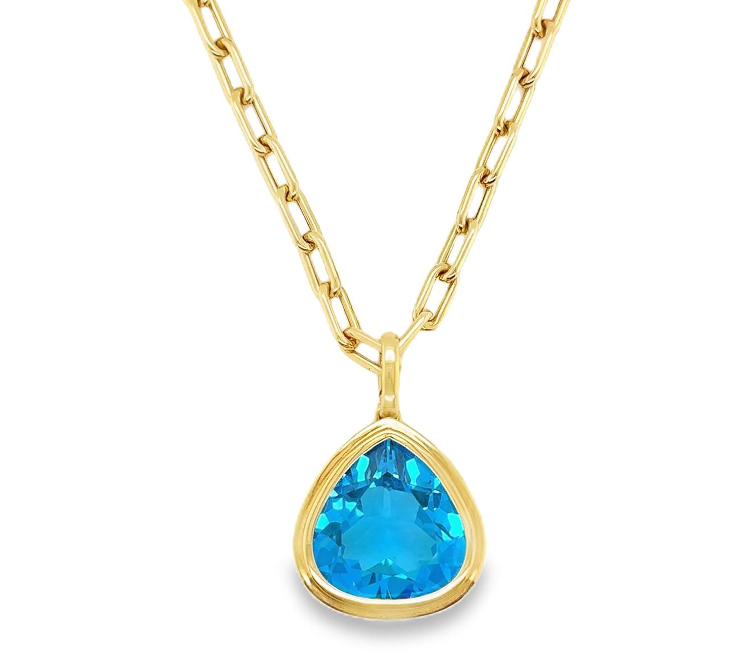 Pear Pendant Necklace Pendant Necklace Goshwara