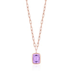 Cushion Cut Pendant Necklace Pendant Necklace Goshwara